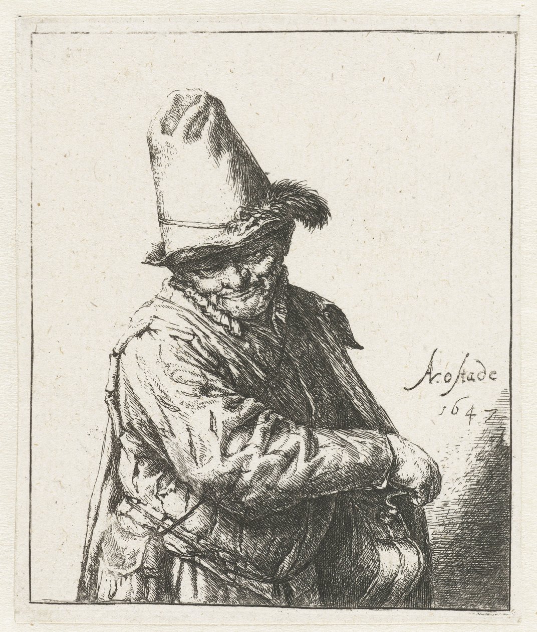 spildrejer liremanden af Adriaen van Ostade