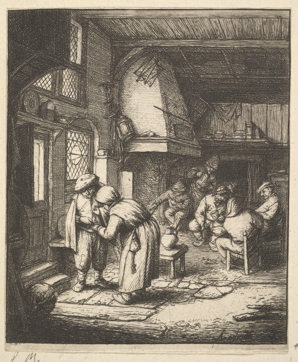 En bonde betaler sin regning af Adriaen van Ostade