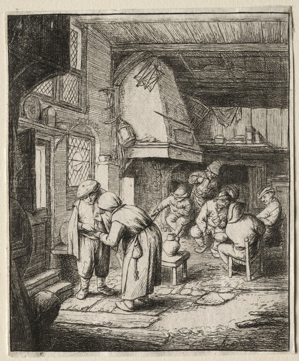 Bonde, der afvikler sin Gæld af Adriaen van Ostade
