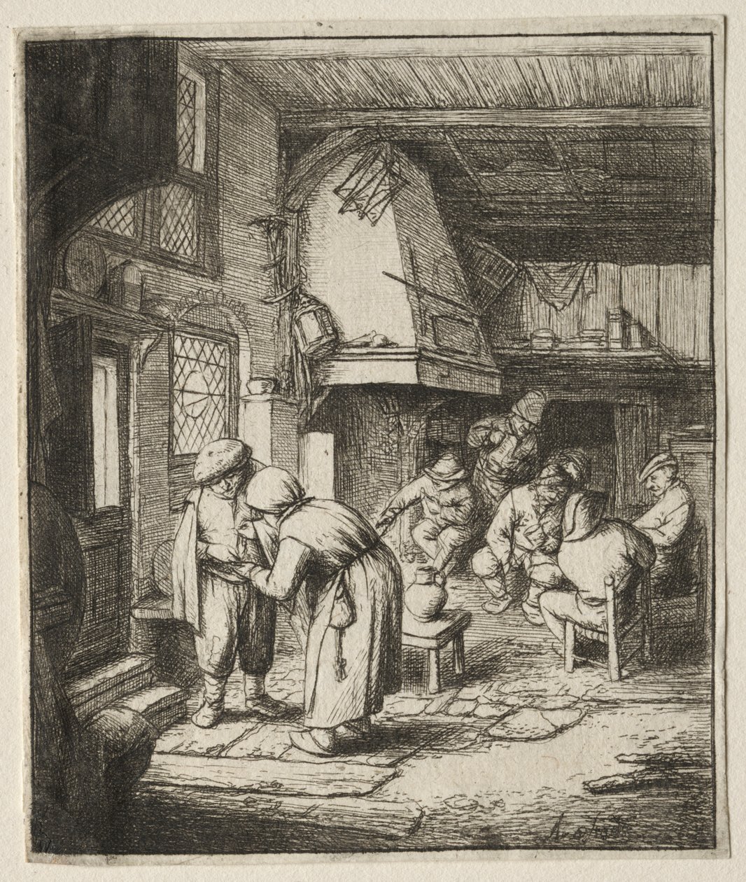Bonde, der afvikler sin Gæld af Adriaen van Ostade