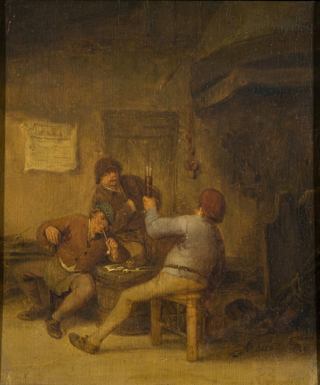 Bønder, der drikker og ryger af Adriaen van Ostade
