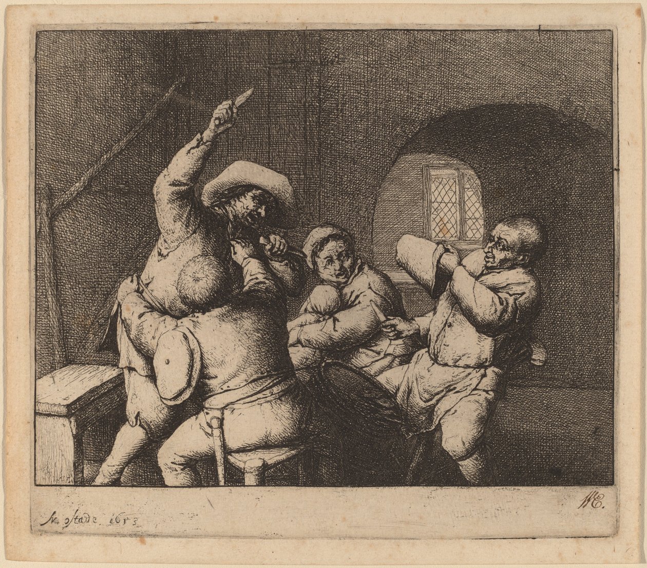 Bondestrid af Adriaen van Ostade