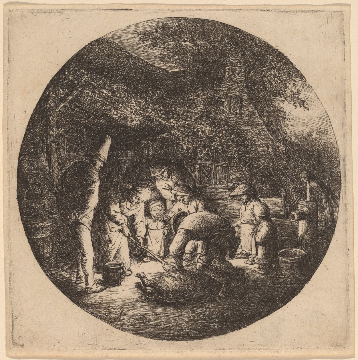 Svineslagtere af Adriaen van Ostade