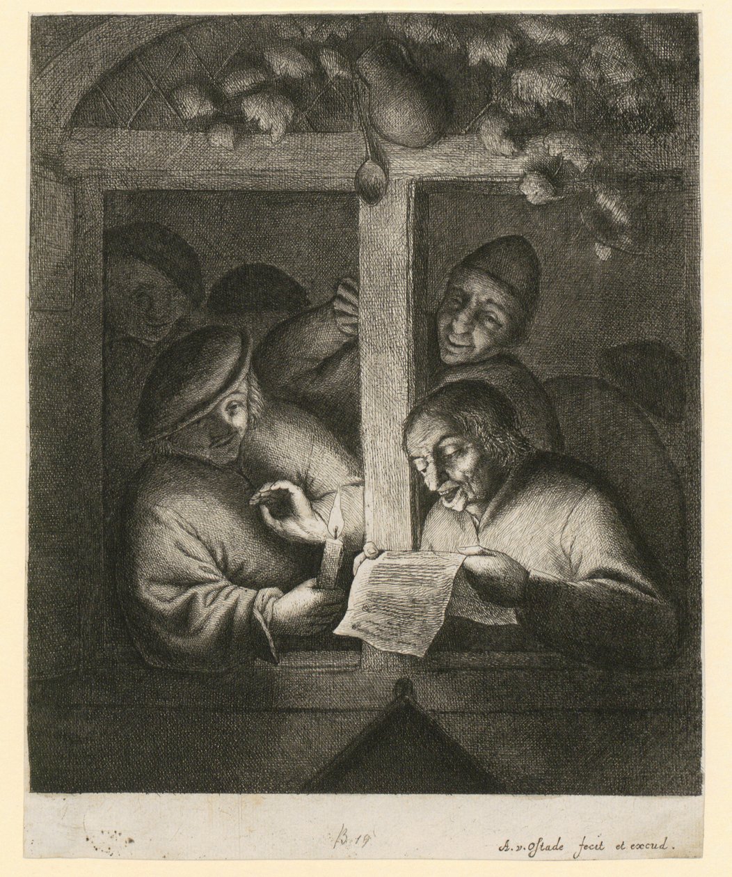 Sanger ved vinduet af Adriaen van Ostade
