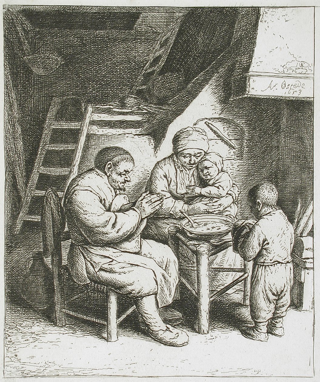Bordbøn af Adriaen van Ostade