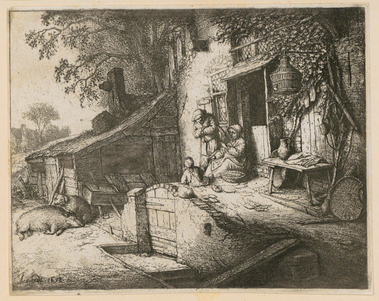Spinderske af Adriaen van Ostade