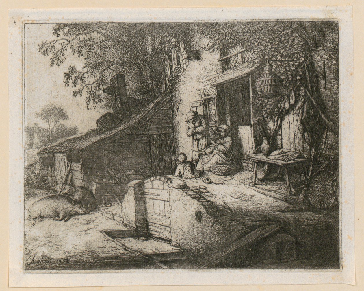 Spinderske af Adriaen van Ostade