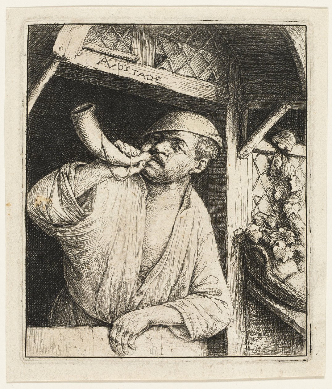 Bageren slår sit horn af Adriaen van Ostade