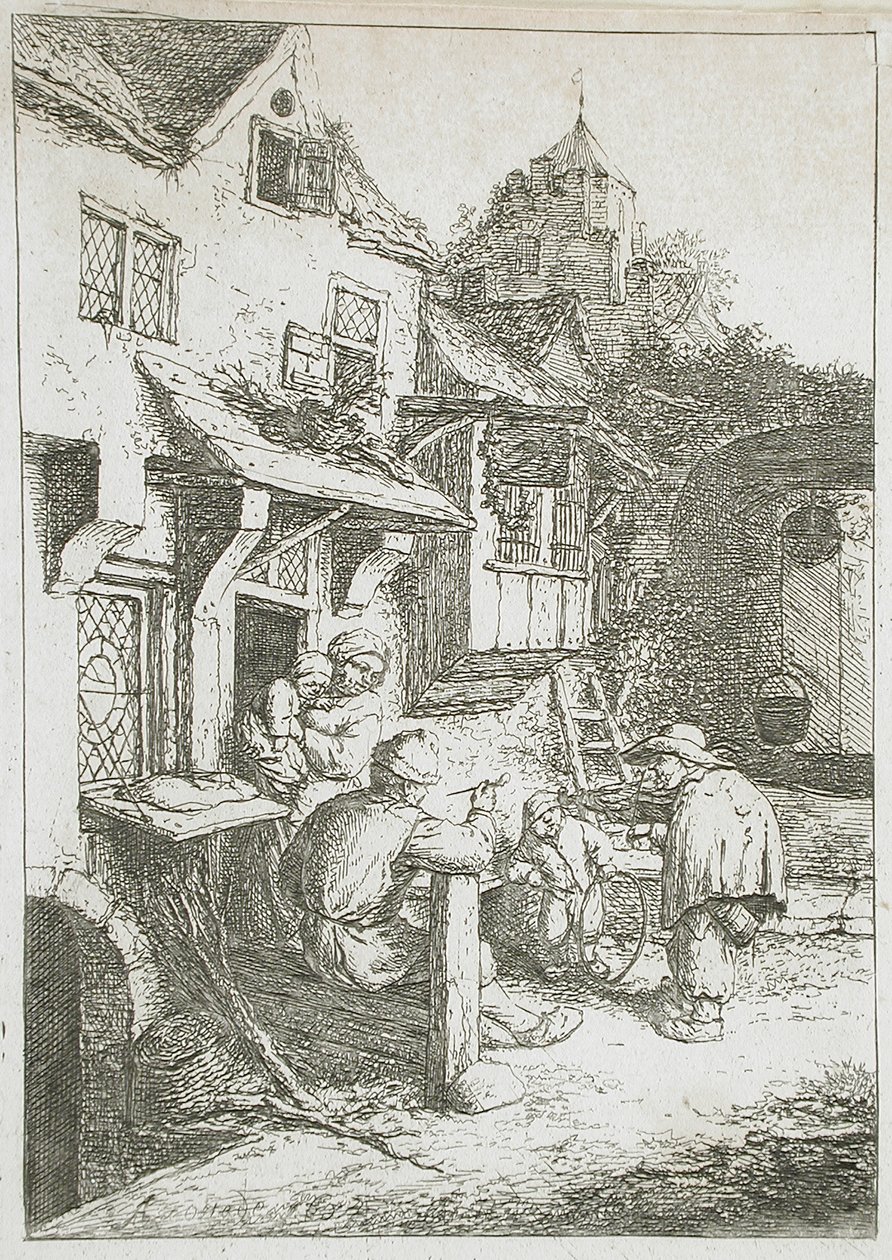 Den pukkelryggede violinist af Adriaen van Ostade