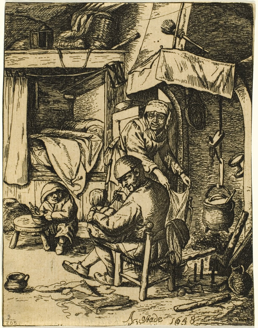 Pater Familias af Adriaen van Ostade