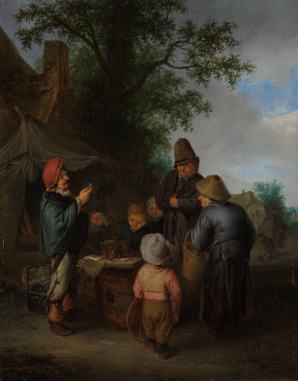 Kvaksalveren af Adriaen van Ostade