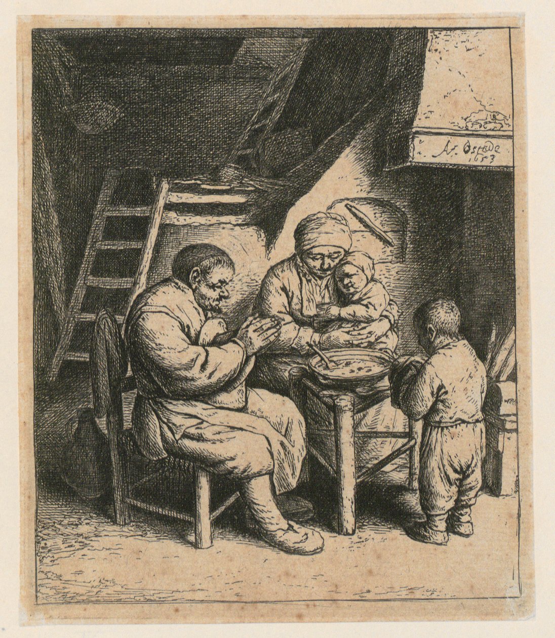 Bordbøn af Adriaen van Ostade