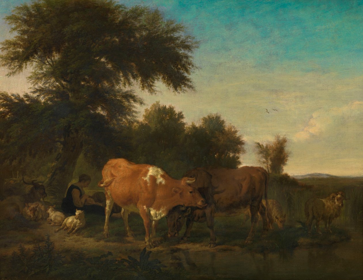 Landskab af Adriaen van de Velde