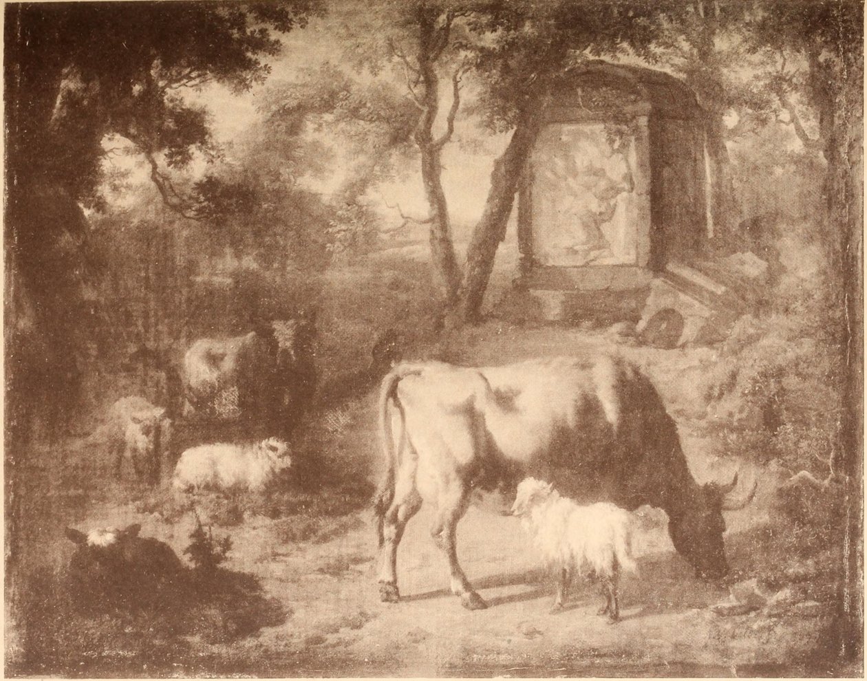 Landskab med kvæg af Adriaen van de Velde