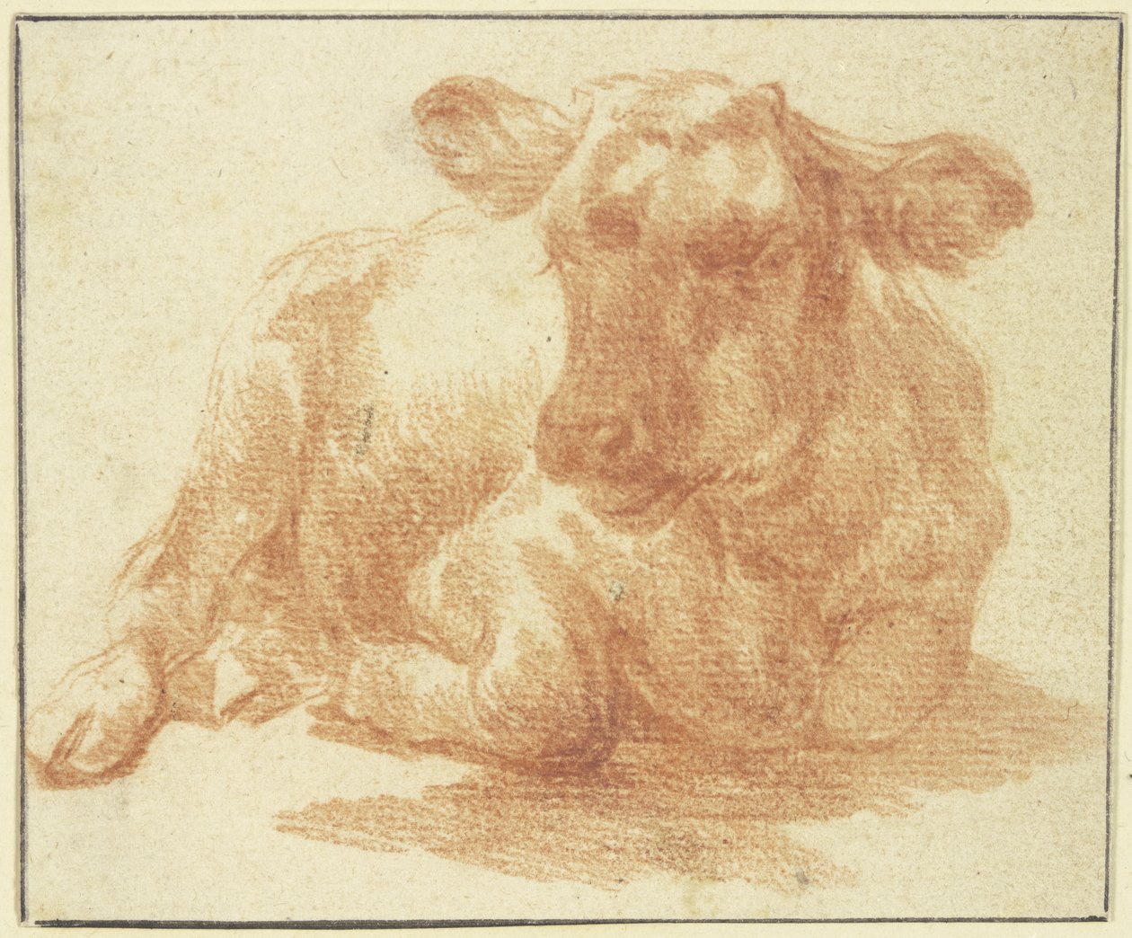 Liegendes Vieh nach rechts af Adriaen van de Velde