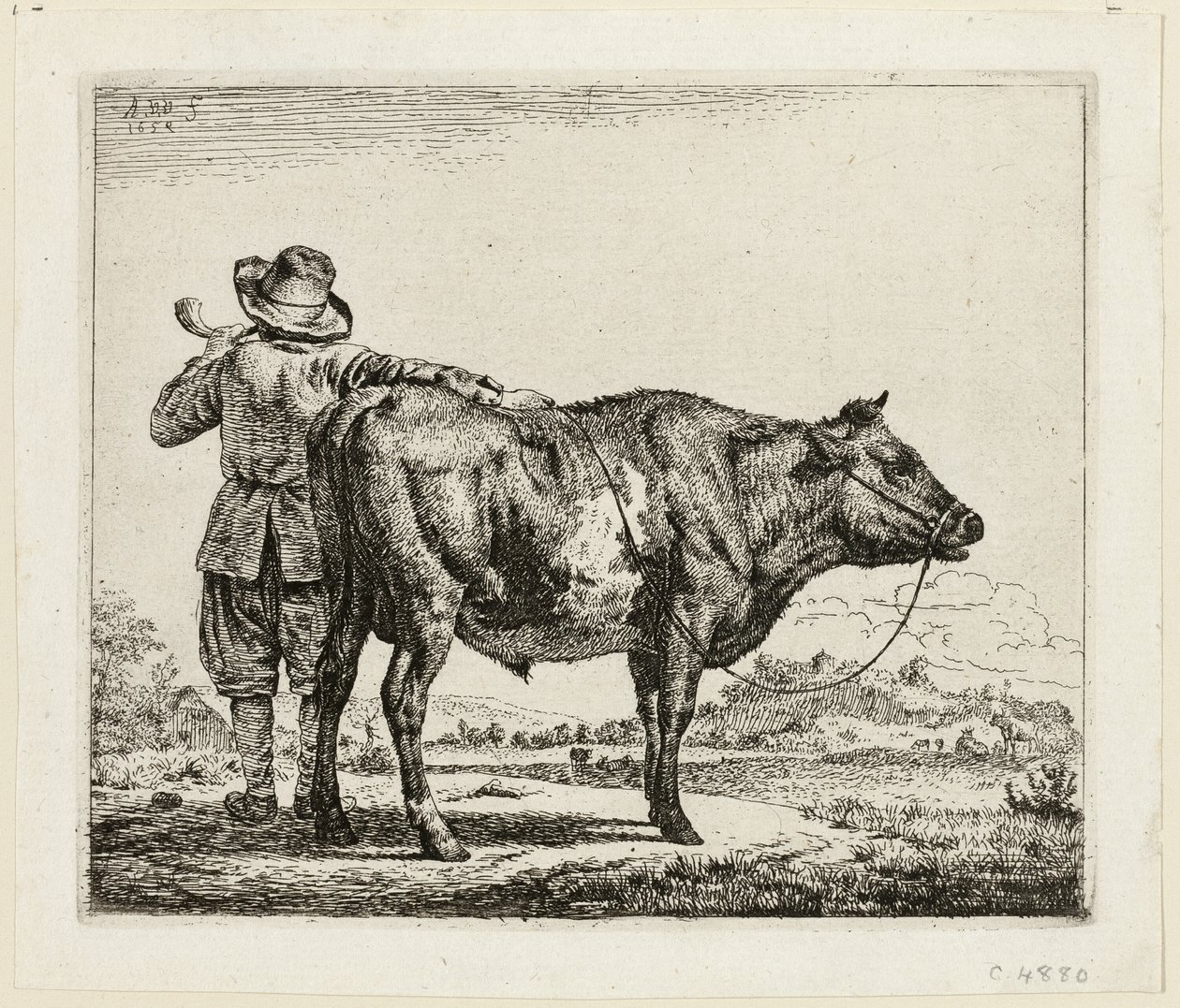 Kohyrden og Tyren af Adriaen van de Velde
