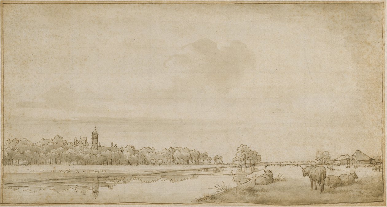 Huset med det lille tårn set fra nordøst af Adriaen van de Velde