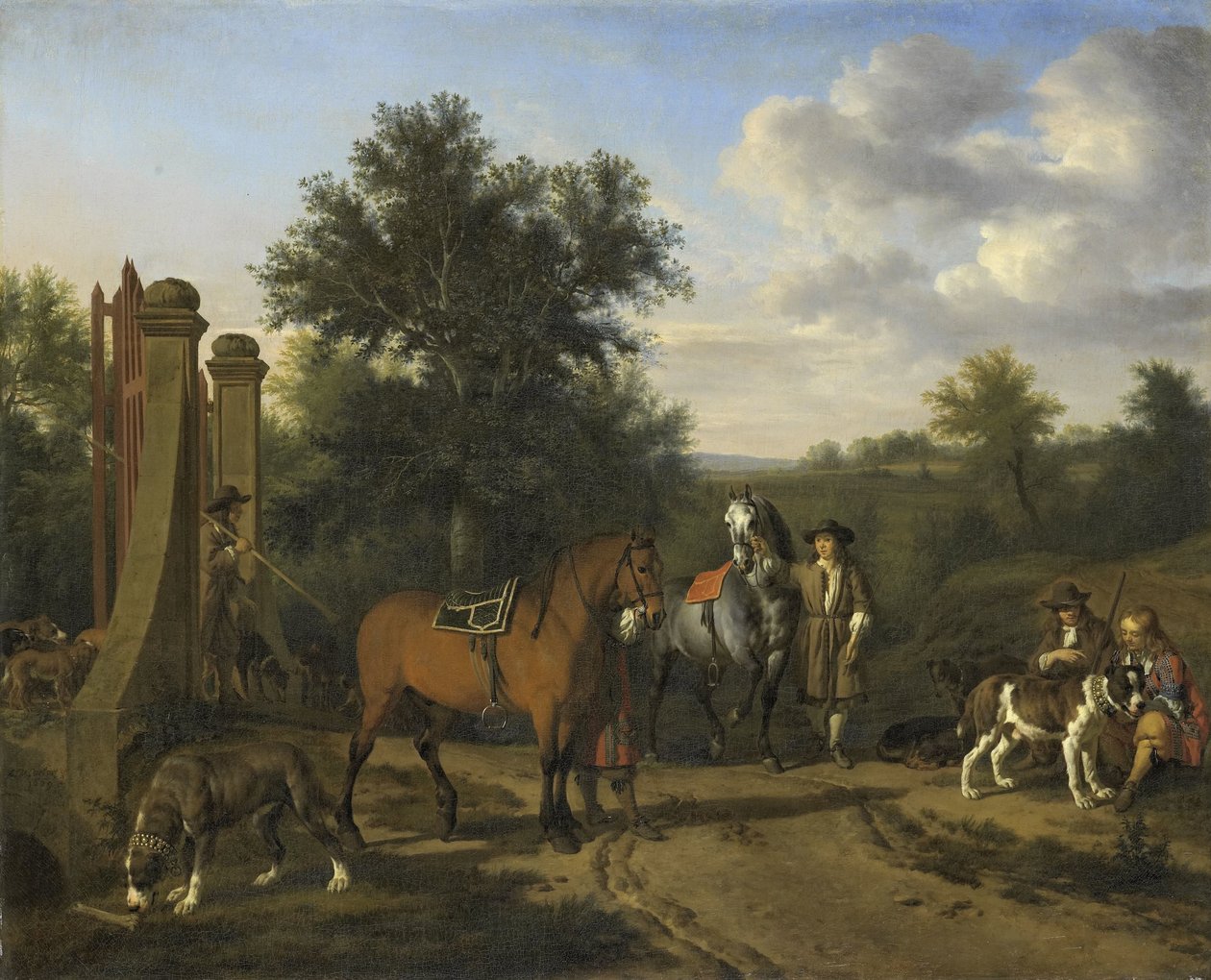 Jagtpartiet af Adriaen van de Velde