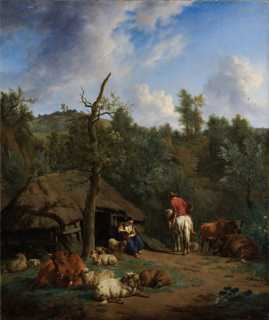 Hytten, 1671 af Adriaen van de Velde
