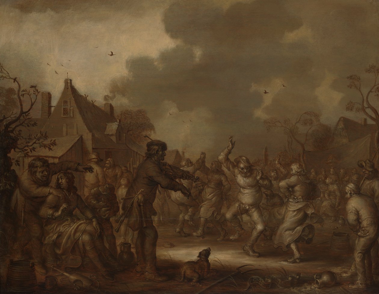 Bønder danser af Adriaen van de Venne
