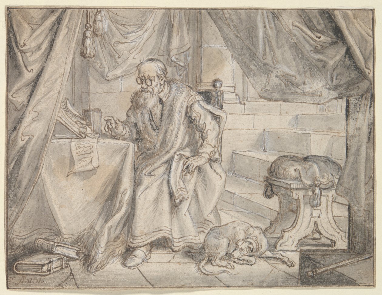 Studer for af Adriaen van de Venne