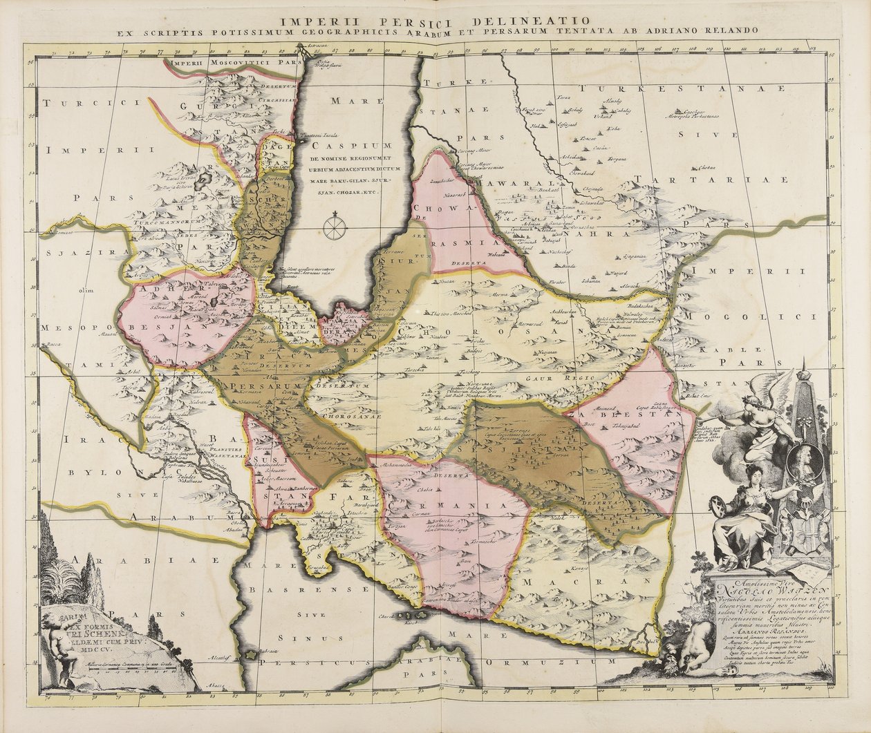 En skitse af det persiske imperium fra arabernes og persernes geografiske skrifter, forsøgt af Adrian Relando af Adrian Reeland