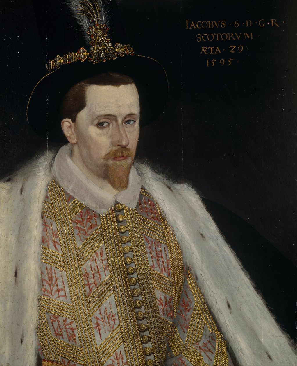James VI og I 1566-1625, konge af Skotland, 1595 af Adrian Vanson