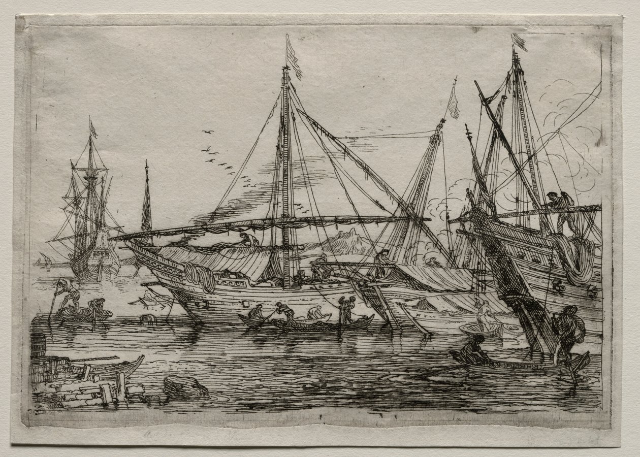 En Middelhavshavn af Adrian van der Cabel
