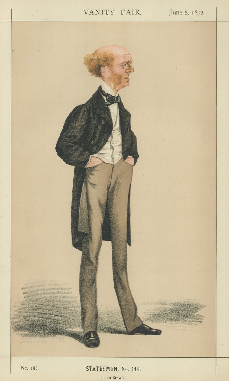 Thomas Hughes (farvelitografi) af Adriano Cecioni