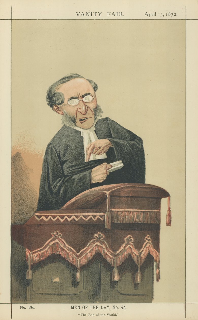 Pastor John Cumming (farvelitografi) af Adriano Cecioni