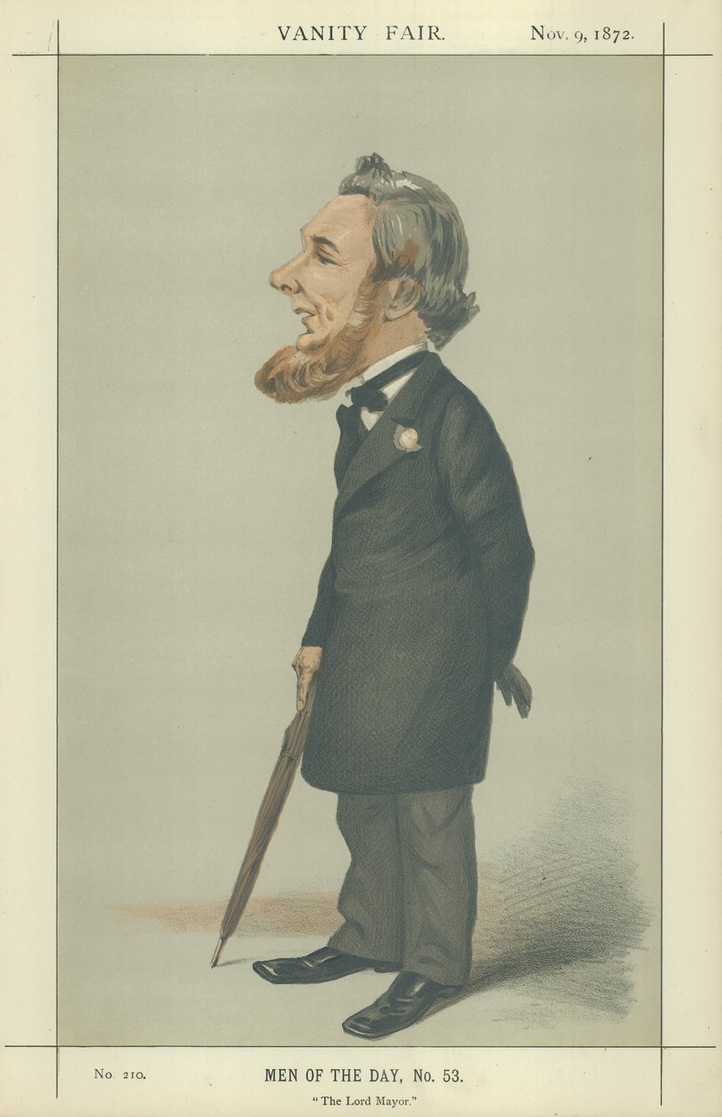 Sir Sydney Hedley Waterlow (farvelitografi) af Adriano Cecioni