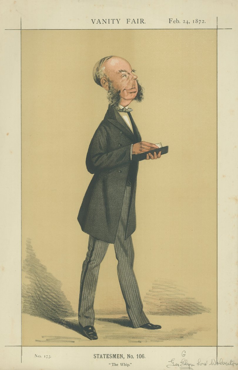Den ærede George Grenfell Glyn (farvelitografi) af Adriano Cecioni
