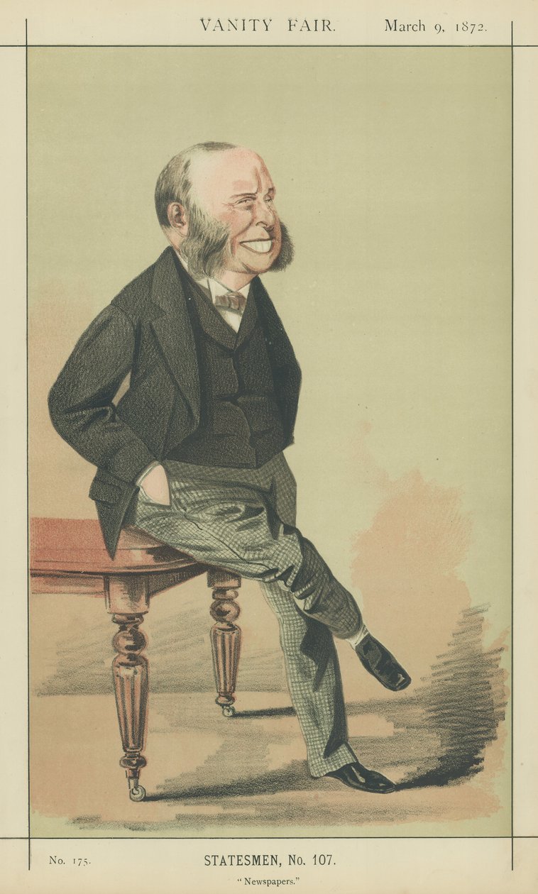 W H Smith (farvelitografi) af Adriano Cecioni