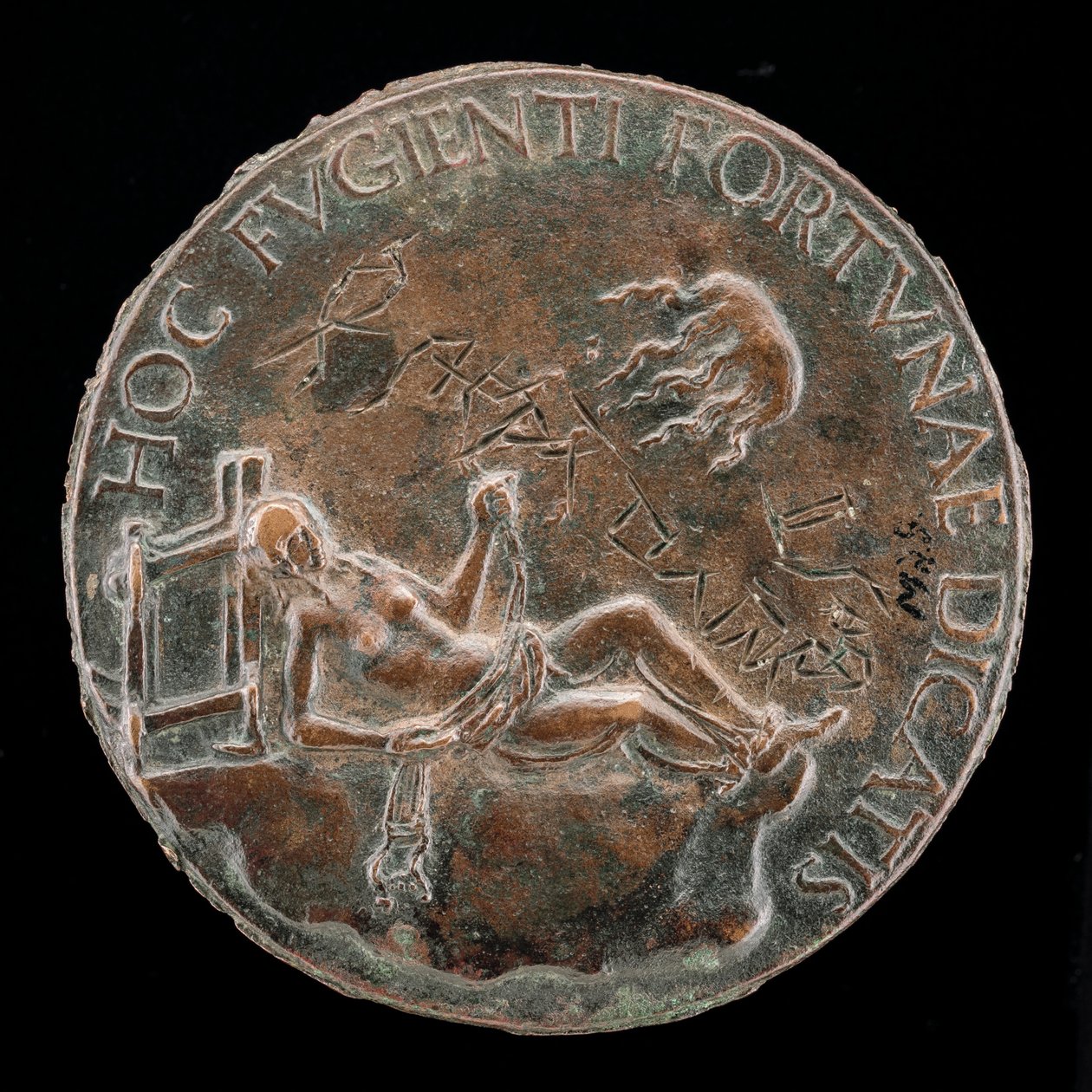 Kvindefigur, der holder et tøjle [omvendt], sandsynligvis efter 1502. af Adriano Fiorentino