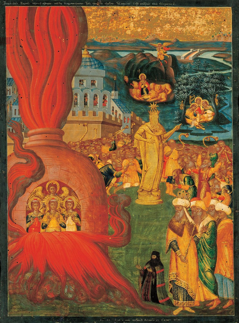 Historien om Daniel og de tre unge i ildovnen af Adrianoupolitis Konstantinos