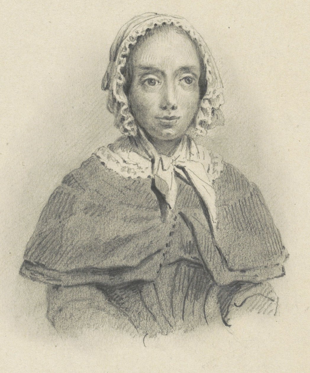 Portræt af Maria Geertruida de Goeje-Barbiers af Adrianus Johannes Ehnle