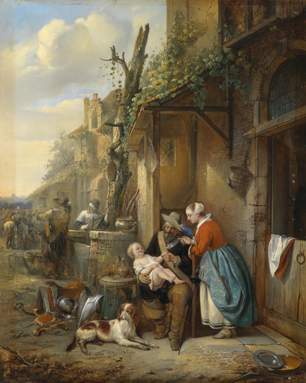 Resten af Landsknechts af Adrien Joseph Verhoeven Ball