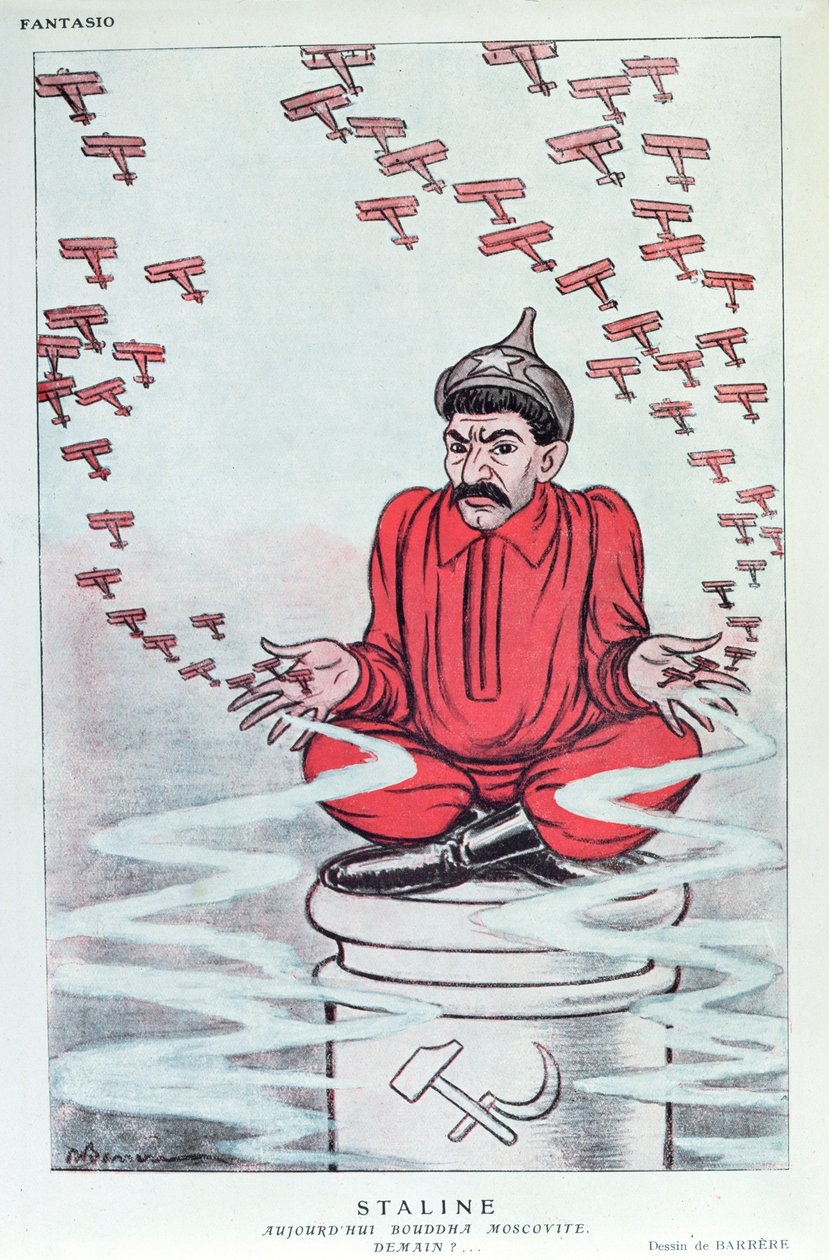 Karikatur af Stalin fra det franske tidsskrift 