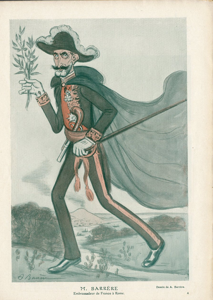 Fantasio - Illustration of A Barrere (1874-1931): Italien, Diplomati, Rom - Barrere Camille, Diplomater af Adrien Barrere