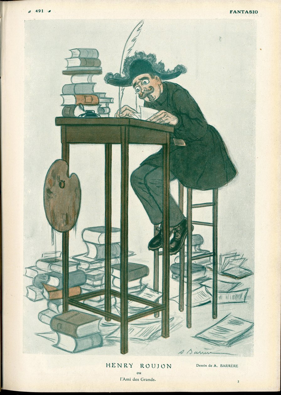 Fantasio, ca. 1912_2_15 - Illustration af A Barrere (1874-1931): Fine Arts, Reading Write - Roujon Henry af Adrien Barrere