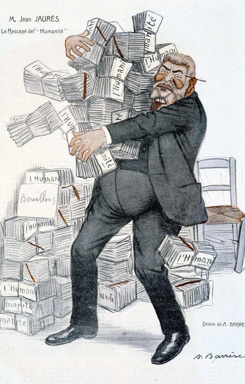 Jean Jaures, "" overlevende af menneskeheden""" - af Adrien Barrere (1877-1931), i "" Fantasio""" af 01/11/1906 af Adrien Barrere