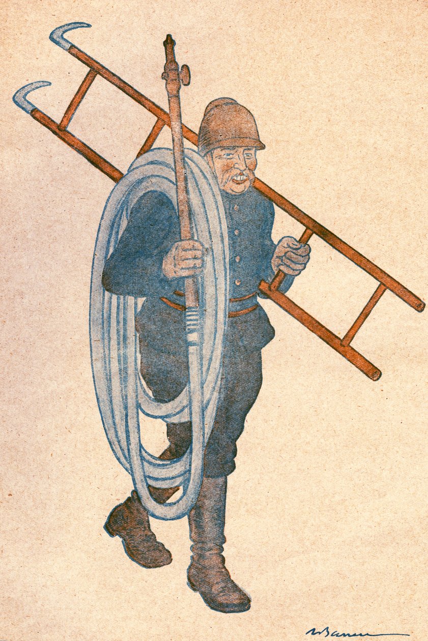 Joseph NOULENS (1864-1944), fransk politiker. Tegning af Adrien Barrere (1874-1931) for FANTASIO, nummer 204 af 15. april af Adrien Barrere