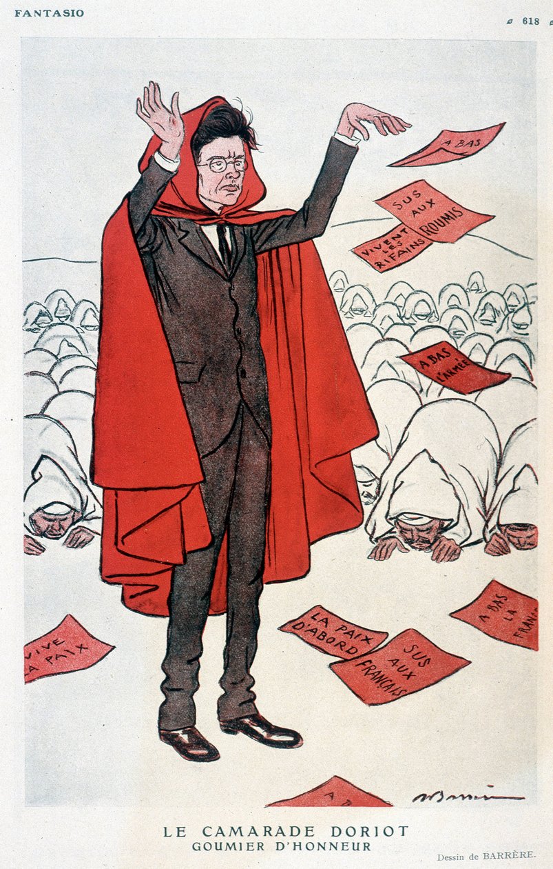 Kammerat Jacques Doriot, æres-goumier - af Barrère, i "" Fantasio"" af 07/07/1925 af Adrien Barrere
