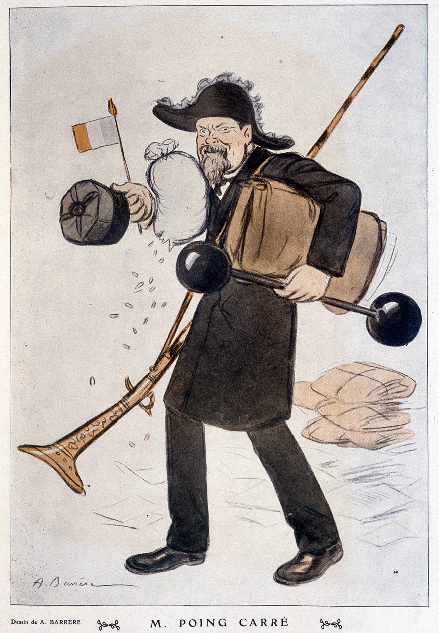M. Faring Carré (tegnefilm om Raymond Poincaré) - af Barrère, i "" Fantasio""" af 01/02/1912 af Adrien Barrere