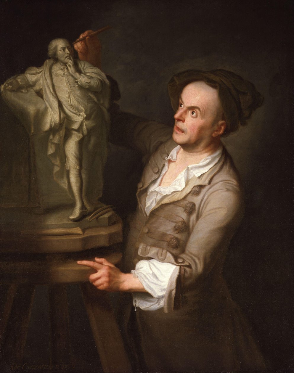 Louis François Roubiliac 1702-1762 af Adrien Carpentiers