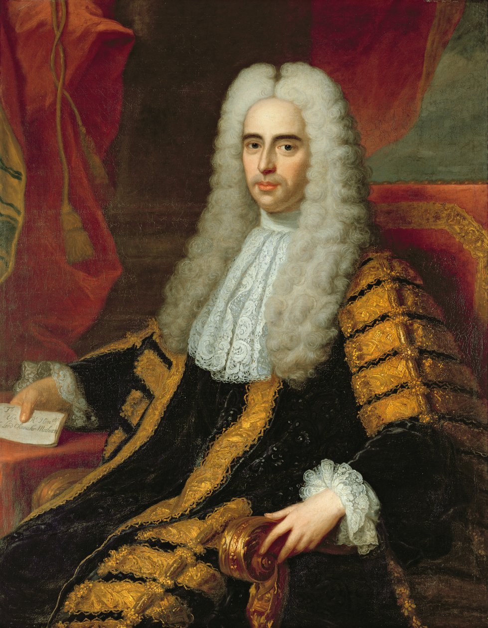 Portræt af Rt Hon John Methuen som Lord Chancellor of Ireland af Adrien Carpentiers