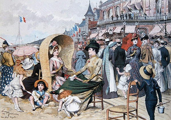 En elegant strand af Adrien Emmanuel Marie