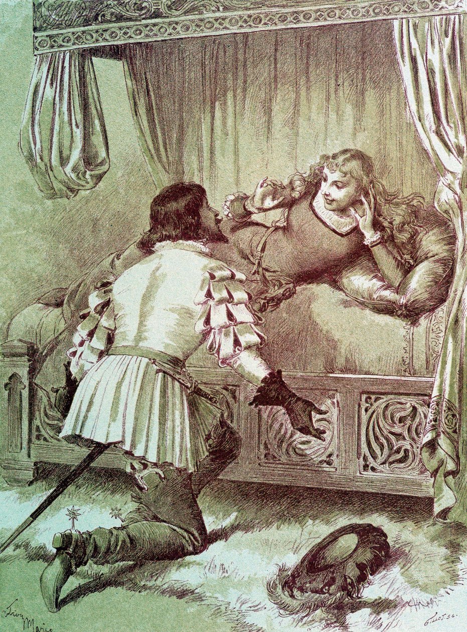 Tornerose - i "Les Contes de Fées"" af Charles Perrault, illustrationer af Adrien Marie af Adrien Emmanuel Marie