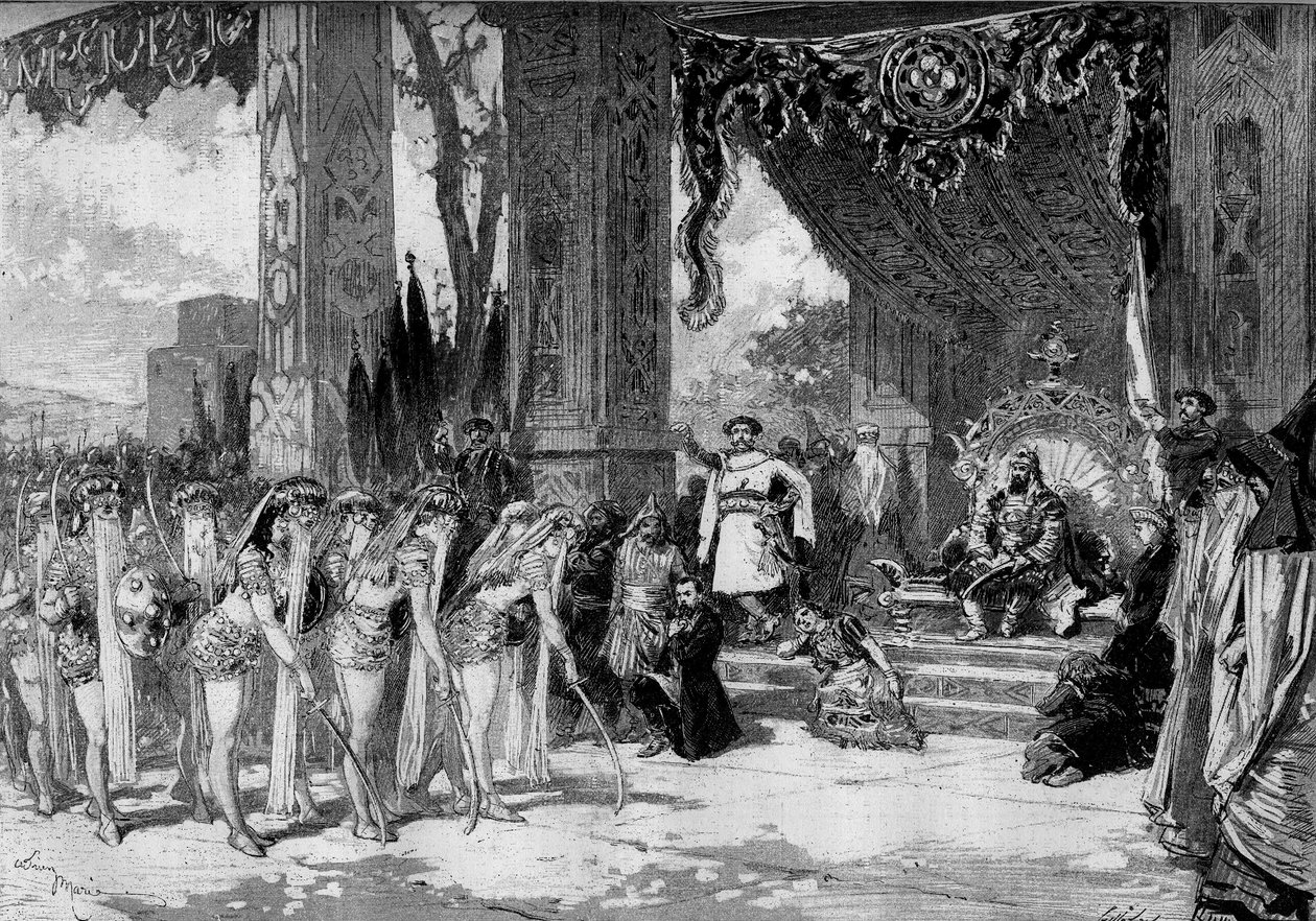 Teaterfremstilling: "" Michel Strogoff"" af Jules Verne (1828-1905) og Adolphe d