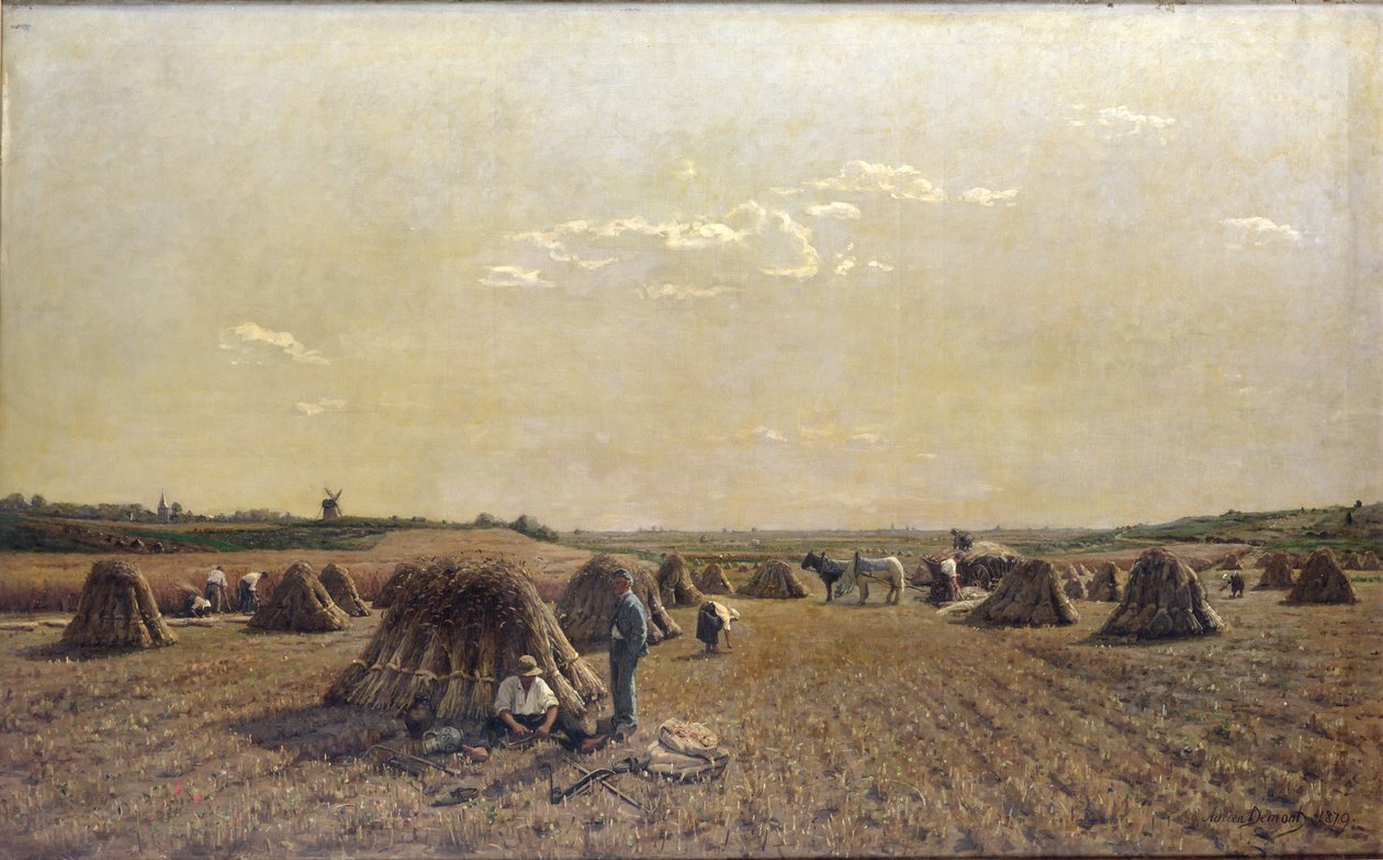 Høstscene, 1879 af Adrien Louis Demont